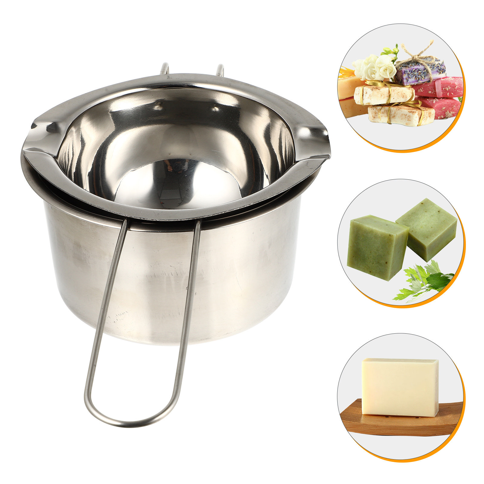 Soap Making Pot - 1세트 프리미엄 왁스 멜팅 컨테이너 스테인리스