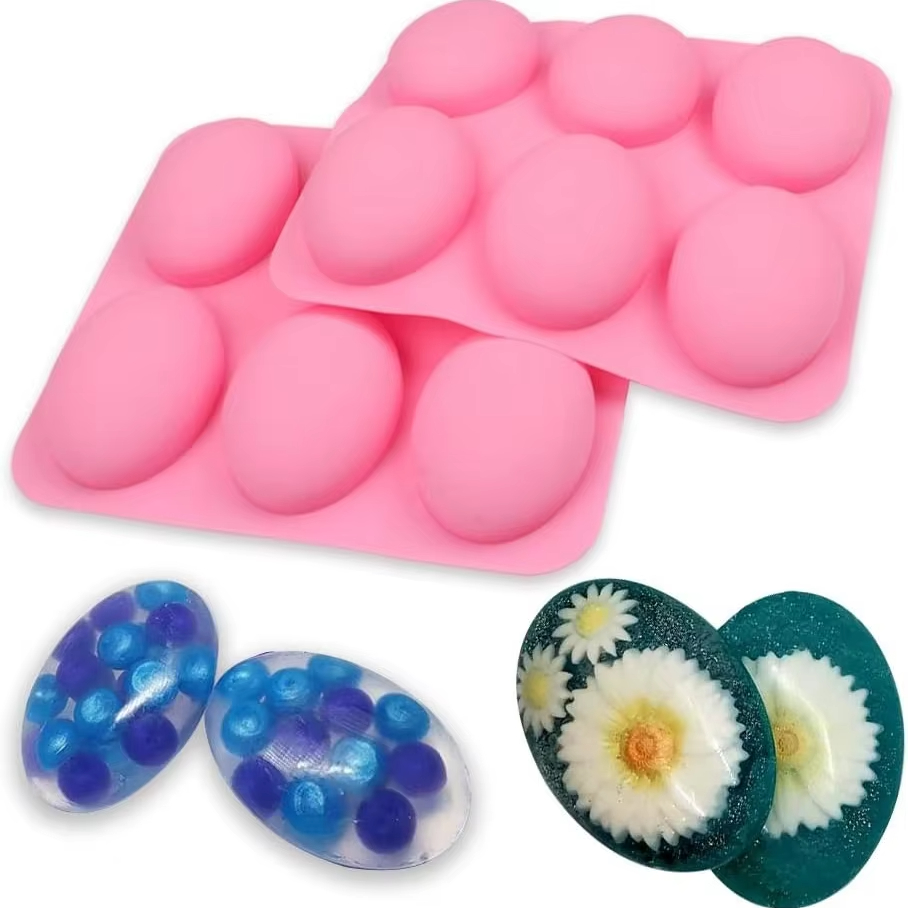 Soap Making Websites - 비누 만들기용 6구 실리콘 몰드, DIY