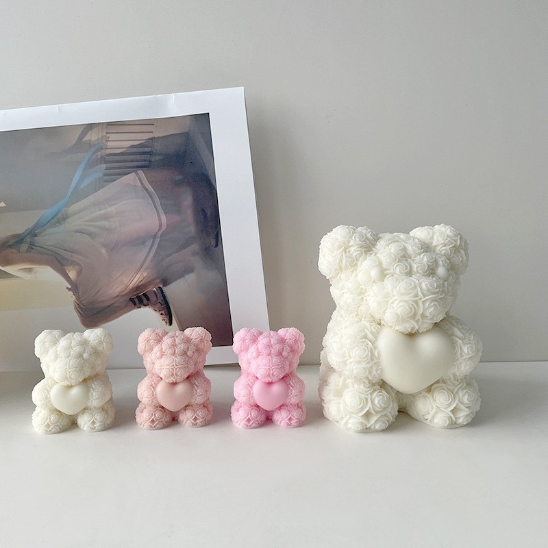 Soap Making At Home - 발렌타인 데이 사랑 장미 곰 3D