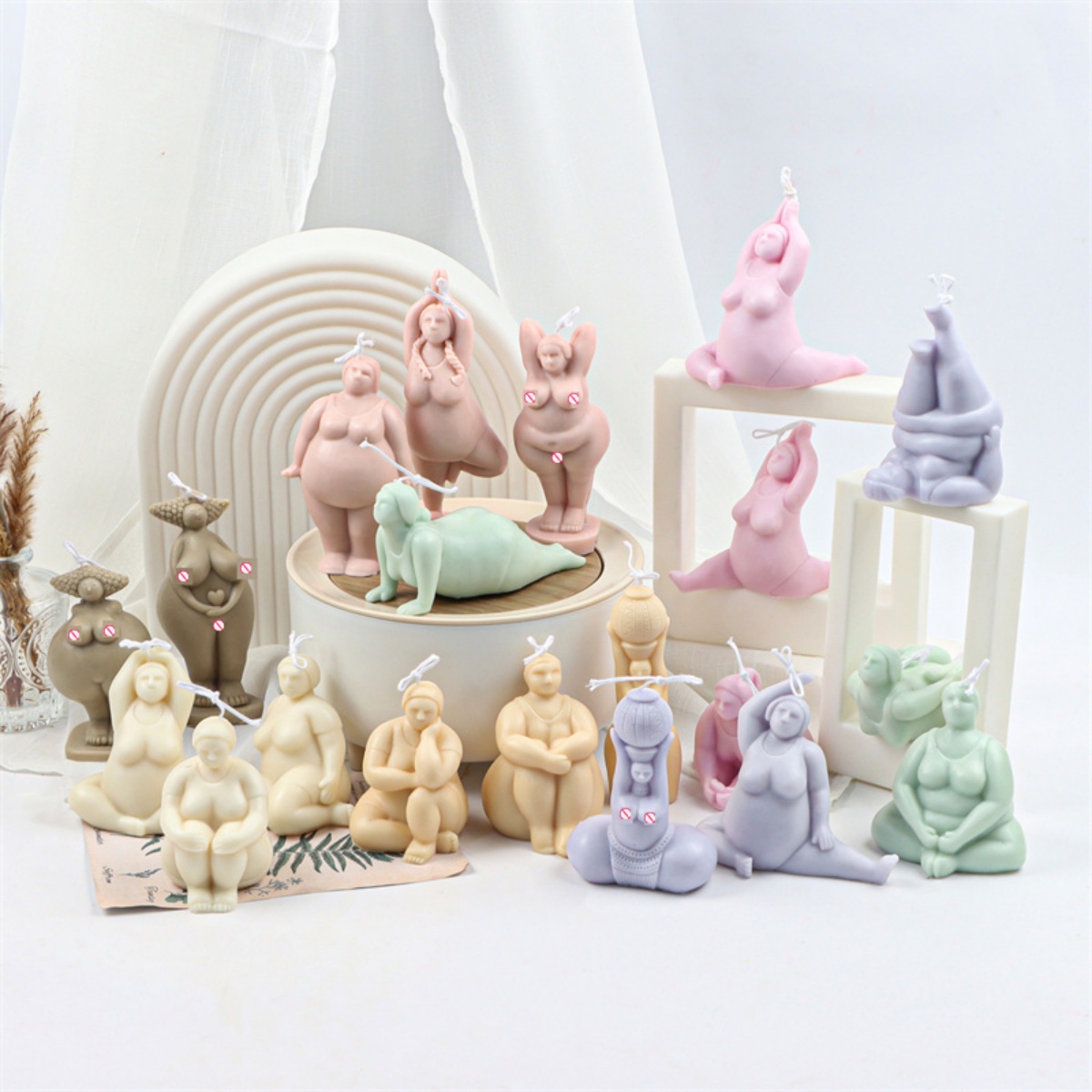 Soap Making Ideas - 3D 레이디 바디 캔들 금형 요가