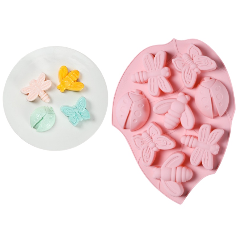 Soap Making Websites - 8구 곤충 나비 실리콘 초콜릿 몰드