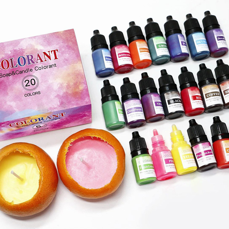 Soap Making Dye - 20 색상 촛불 왁스 안료 액체