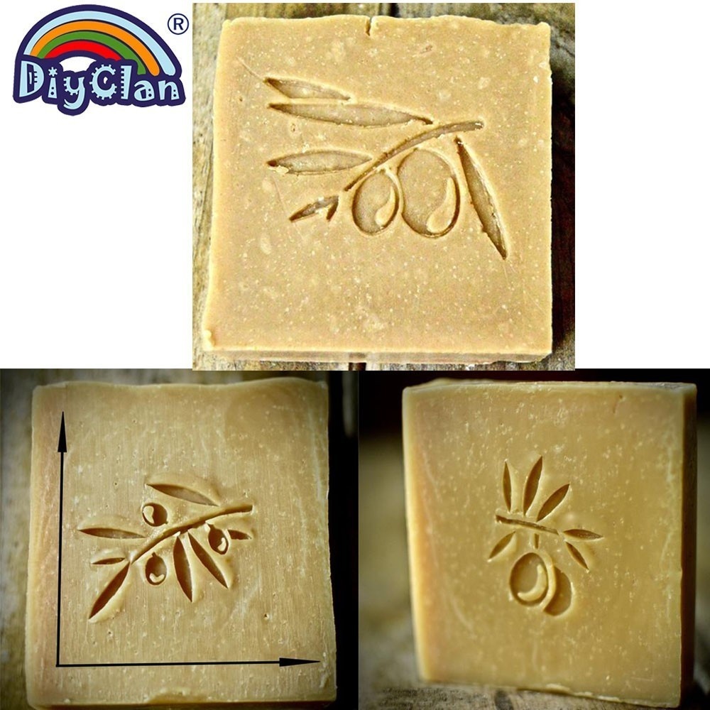 Soap Making Websites - 손잡이가 있는 올리브 패턴 수제 비누