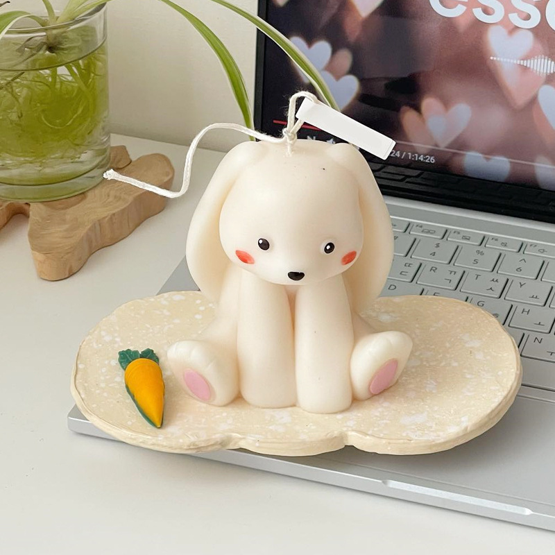 Soap Making At Home - 앉아 토끼 실리콘 양초 금형 3D