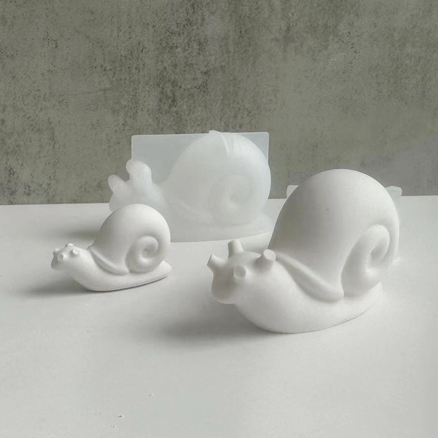 Soap Making At Home - 달팽이 동물 실리콘 몰드 DIY 아로마테라피