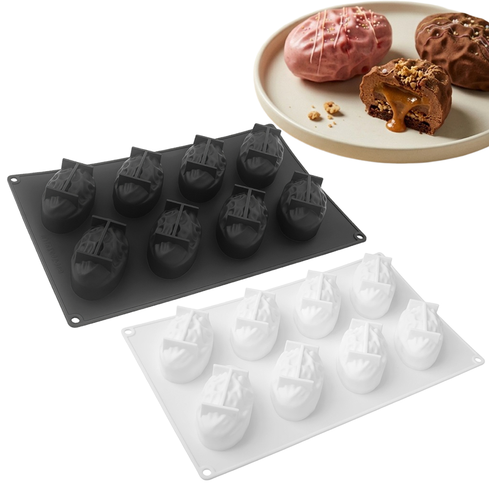 Soap Making Silicone Molds - 3 또는 8구형 대추야자 디자인 식품