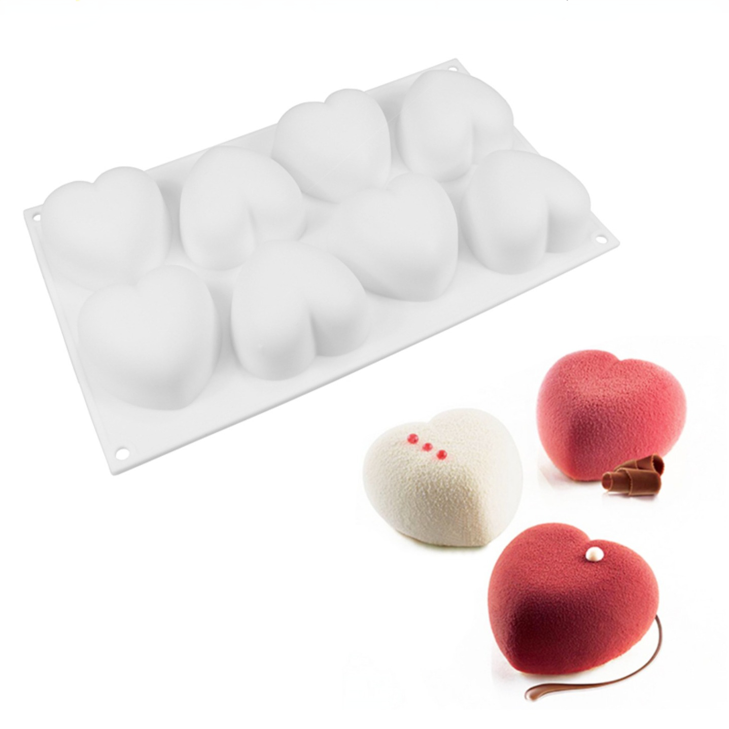 Soap Making Ideas - 사랑 심장 실리콘 비누 금형 수제