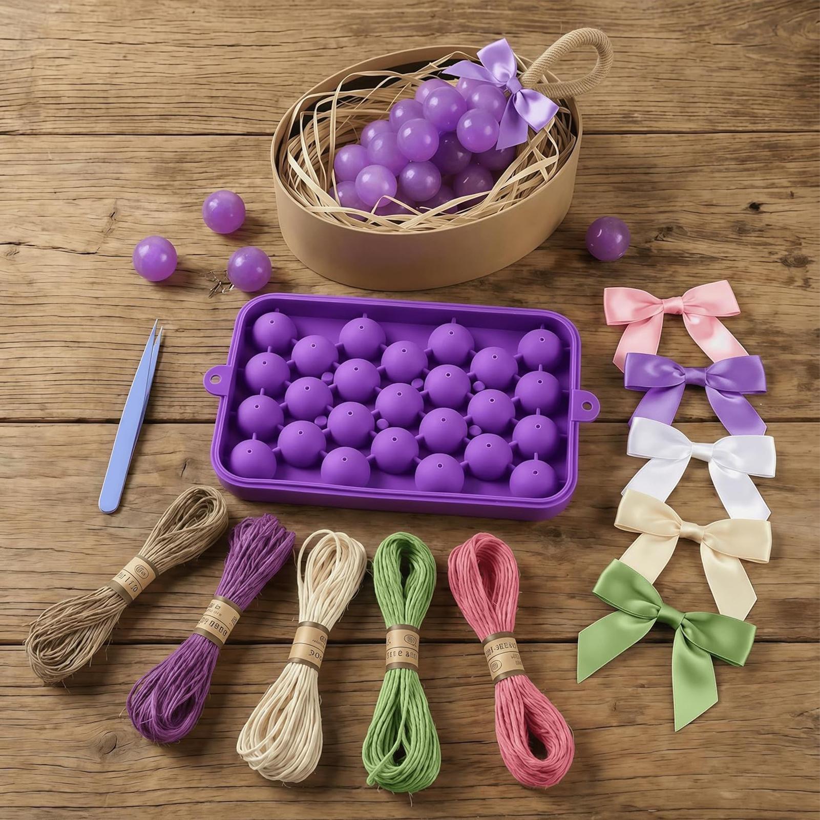 Soap Making Kit For Kids - 포도 비누 몰드 이지 릴리스 식품
