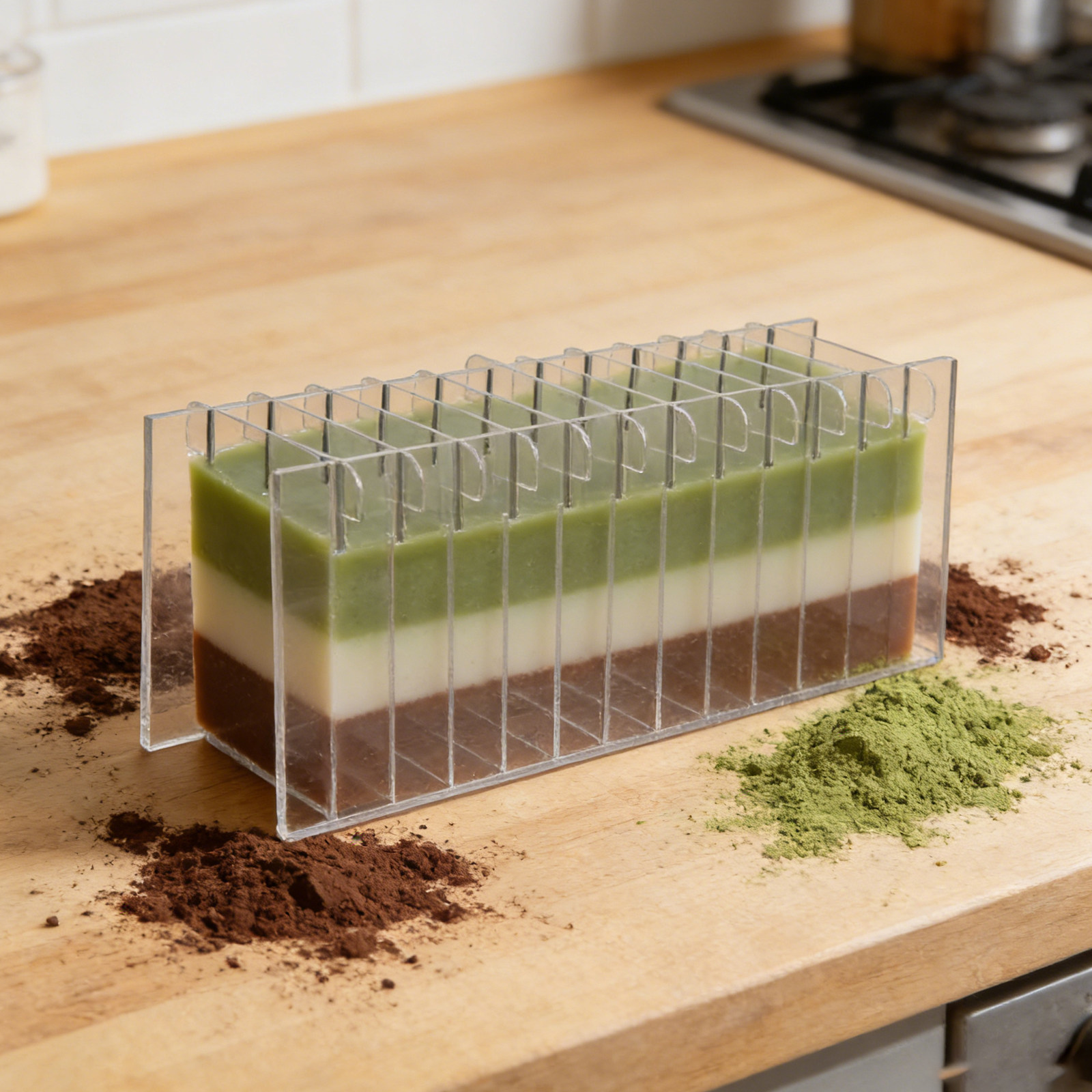 Soap Making For Beginners - 실리콘 몰드용 아크릴 비누 분할판, 콜드