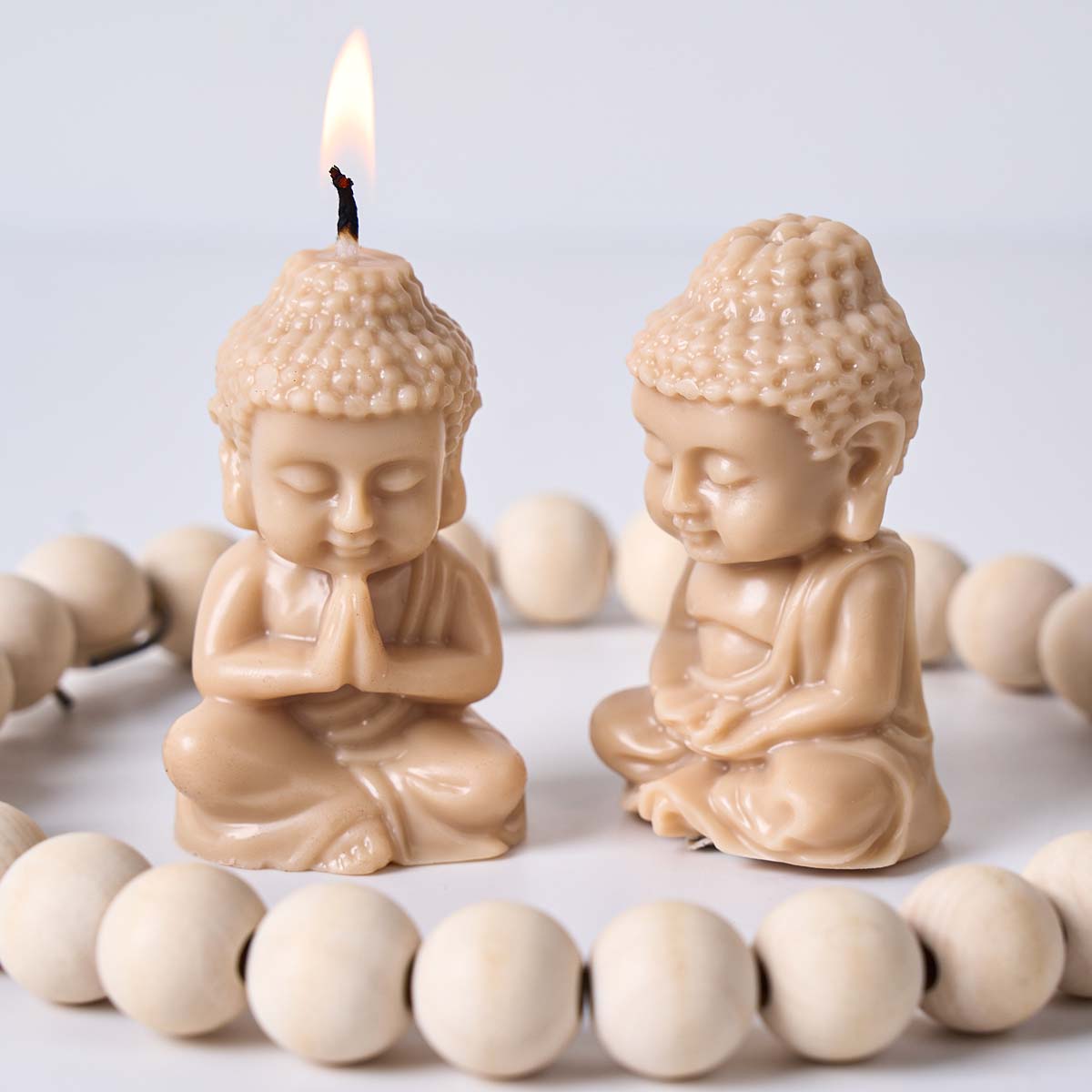 Soap Making Ideas - 작은 불상 실리콘 캔들 몰드 DIY