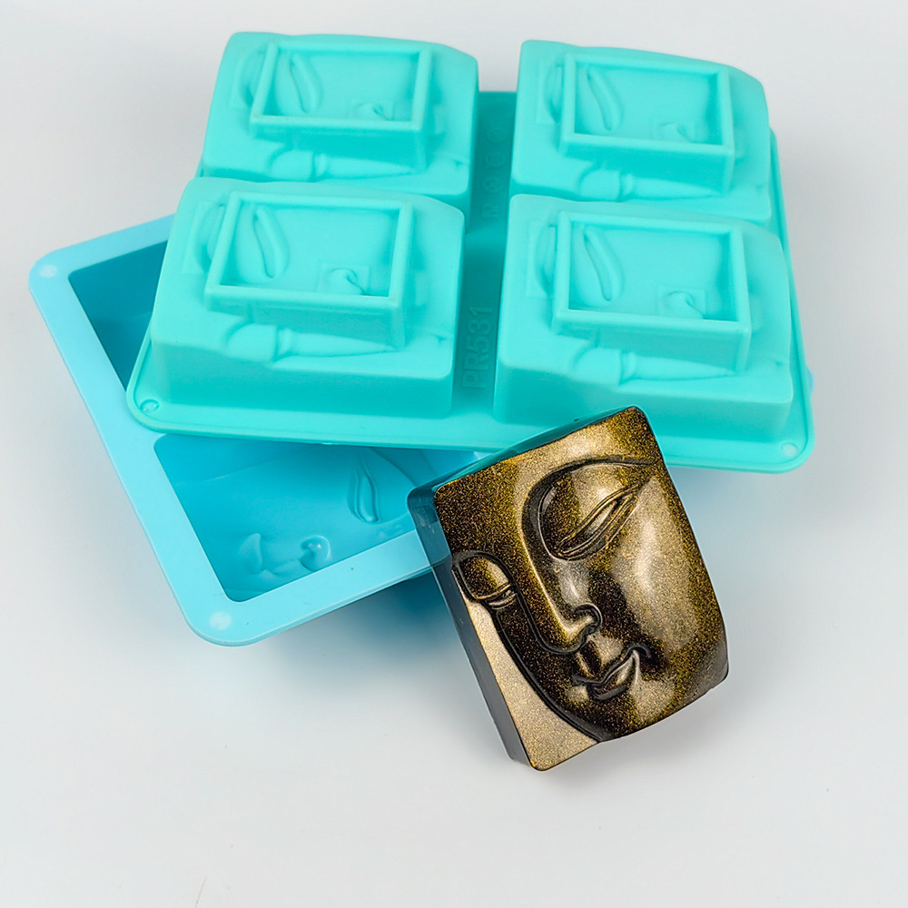 Soap Making Accessories - 부처님 초상화 비누 몰드 공예, 인면