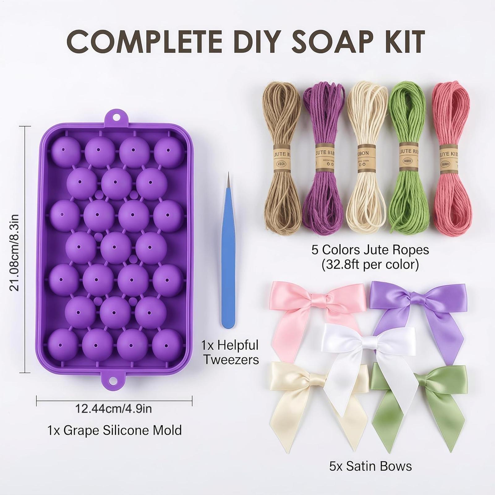 DIY 비누 만들기 키트 포도 비누 몰드, 쉽게 분리되 - Soap Making Essentials 리뷰 및 가격