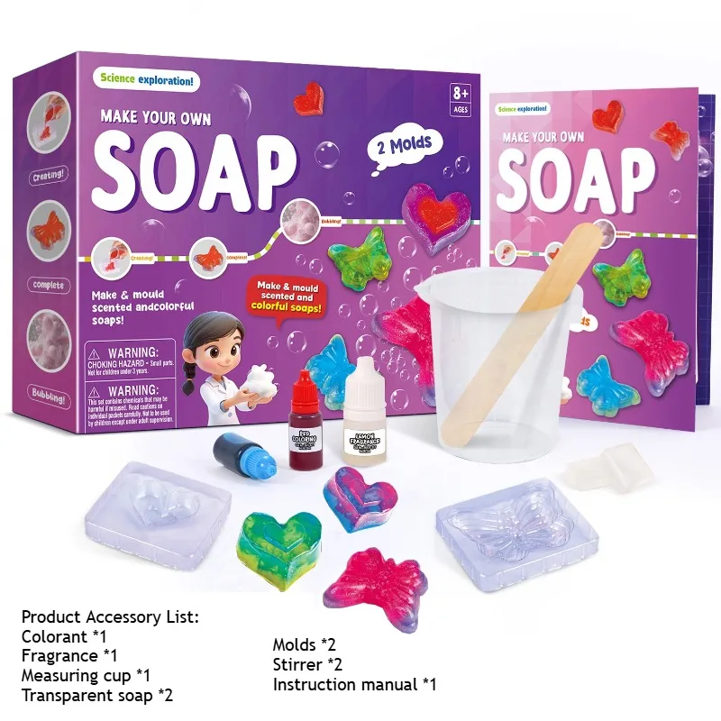 DIY 비누 제작, 배스볼, 슬라임 색상 혼합 과학 실 - Soap Making Kit For Kids 리뷰 및 가격