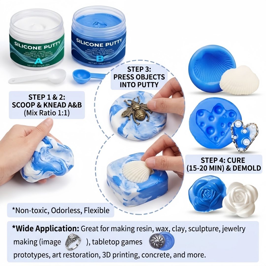 실리콘 퍼티 몰드 제작 용품 석고 양초 비누 몰드용으로 - Soap Making Silicone Molds 리뷰 및 가격