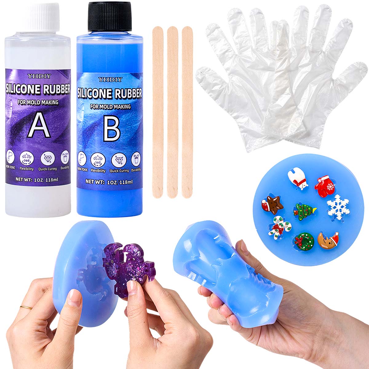 118ml/296ml 실리콘 몰드 제작 키트, DIY  - Soap Making Silicone Molds 리뷰 및 가격