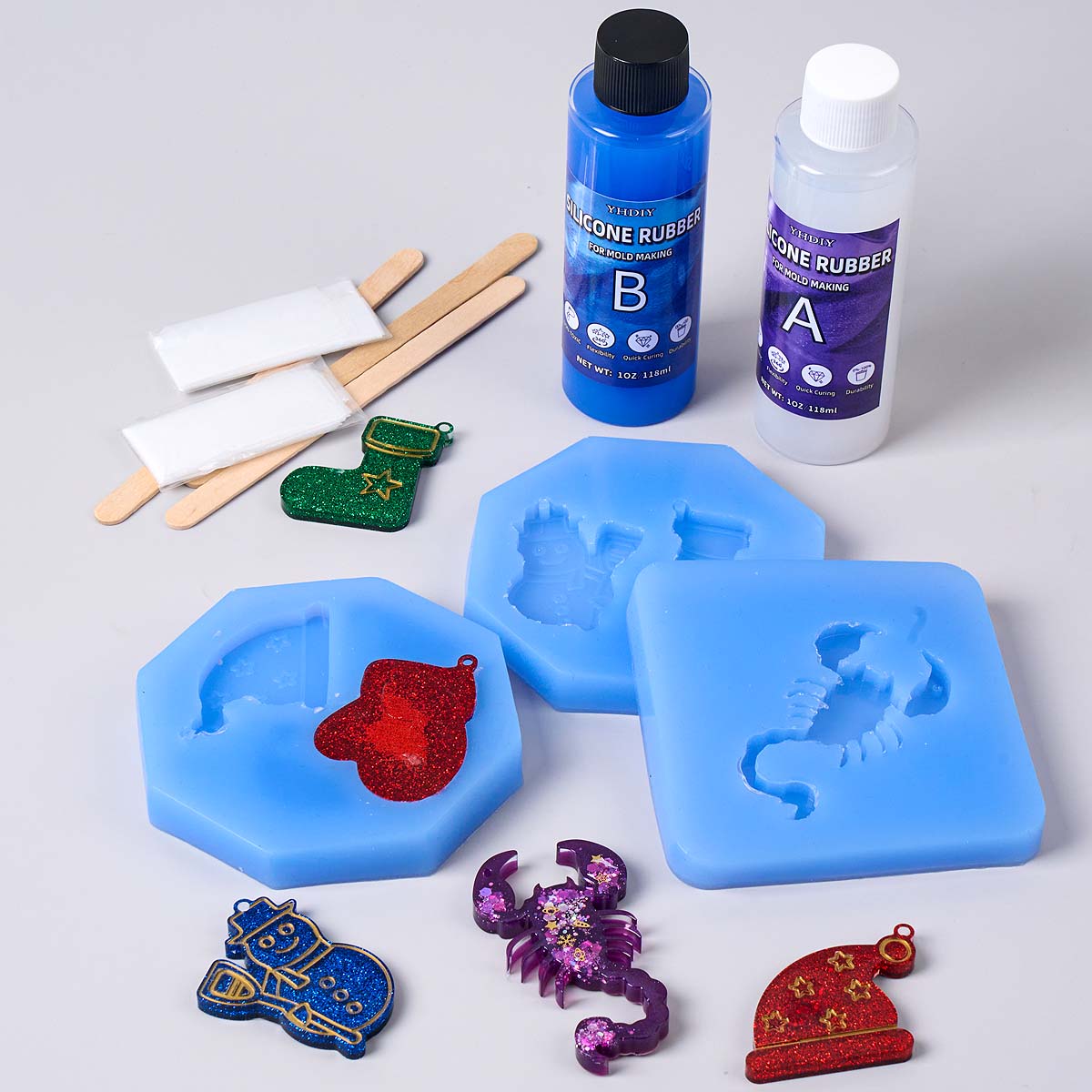 118ml/296ml 실리콘 몰드 제작 키트, DIY  - Soap Making Silicone Molds 리뷰 및 가격