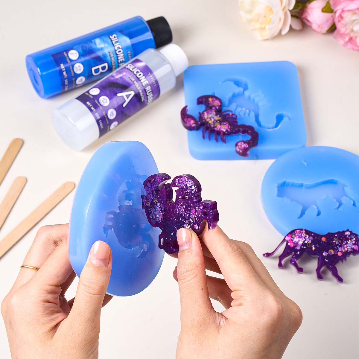 118ml/296ml 실리콘 몰드 제작 키트, DIY  - Soap Making Silicone Molds 리뷰 및 가격
