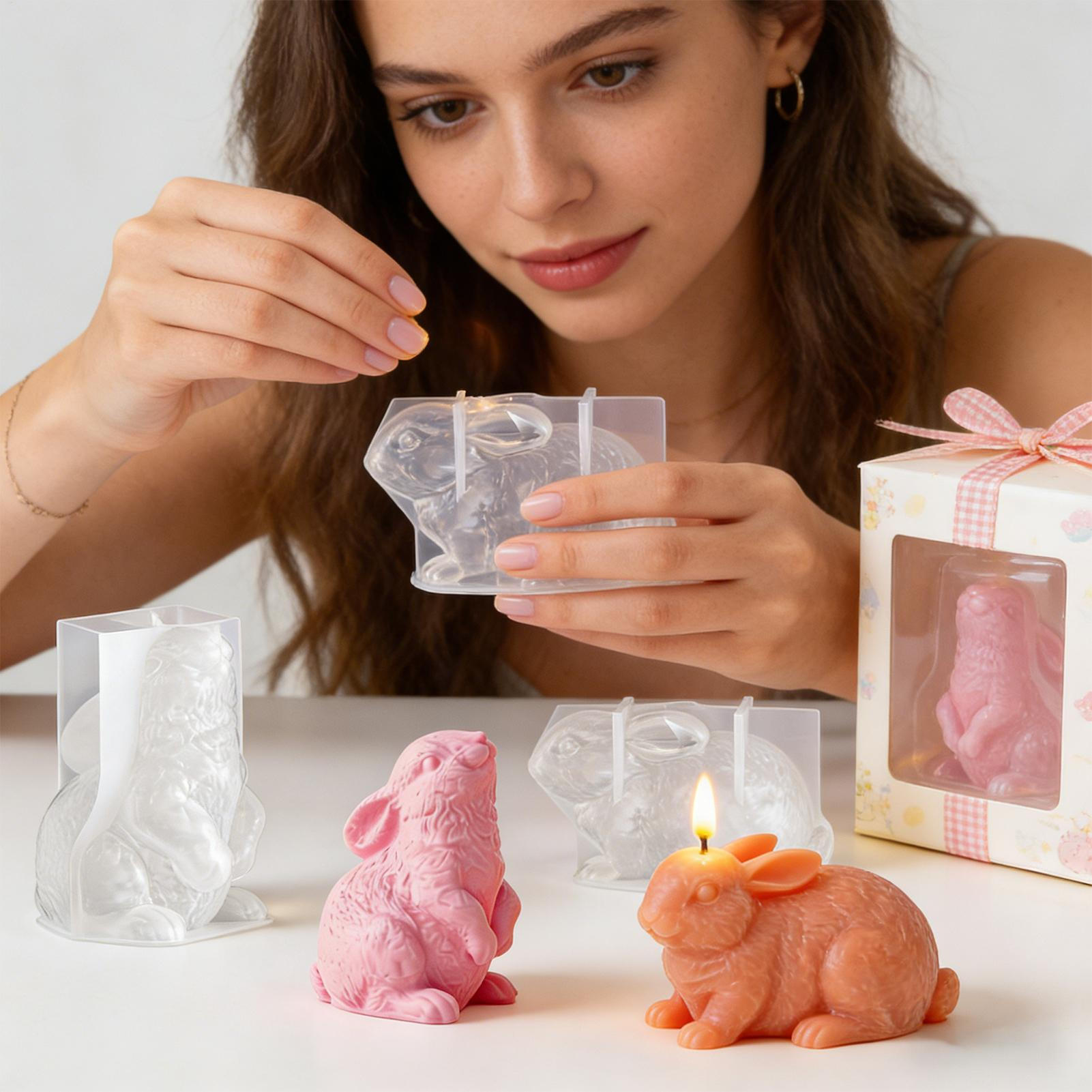 토끼 실리콘 몰드 3D 공예 몰드 부활절 양초 만들기  - Soap Making Friend 리뷰 및 가격