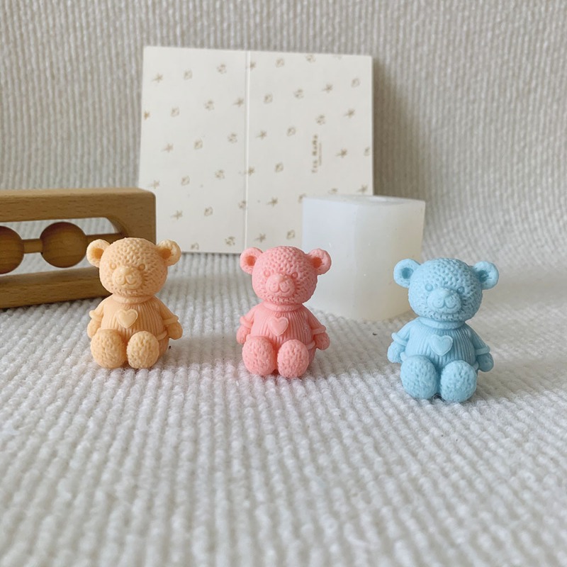 미니 사랑 곰 촛불 실리콘 금형 DIY 귀여운 곰 공예 - Soap Making For Beginners 리뷰 및 가격