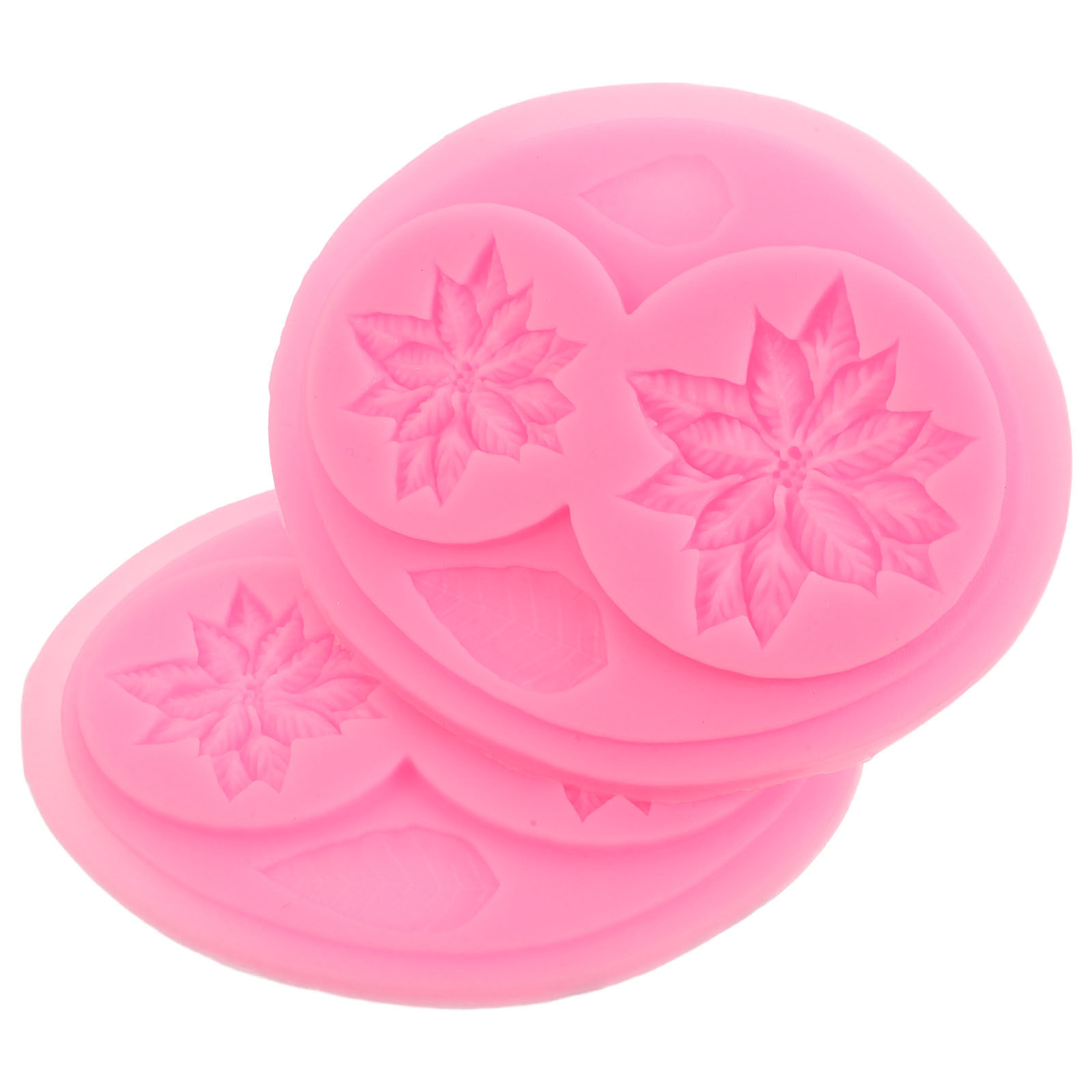 2개의 꽃무늬 실리콘 몰드, 케이크 장식, 초콜릿, 퐁 - Soap Making Silicone Molds 리뷰 및 가격