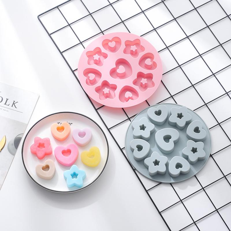 새로운 멀티캐비티 하트 리틀 스타 비스킷 만들기 도구  - Soap Making Websites 리뷰 및 가격