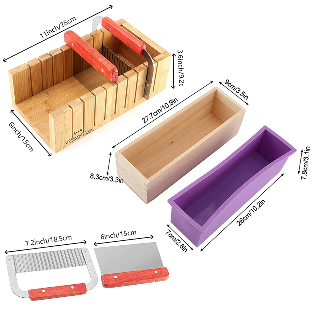 DIY 수제 비누 만들기 키트 대나무 절단 상자 및 실 - Soap Making Accessories 리뷰 및 가격
