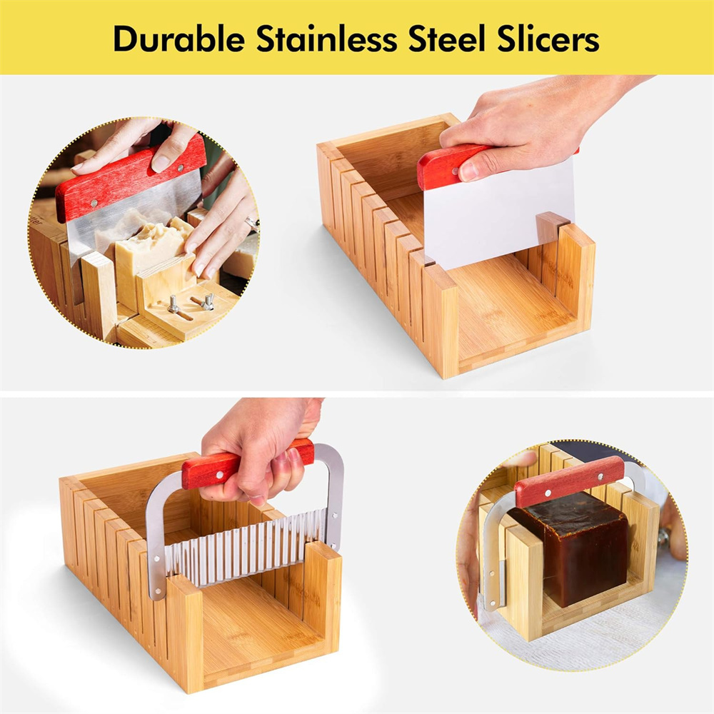 DIY 수제 비누 만들기 키트 대나무 절단 상자 및 실 - Soap Making Accessories 리뷰 및 가격