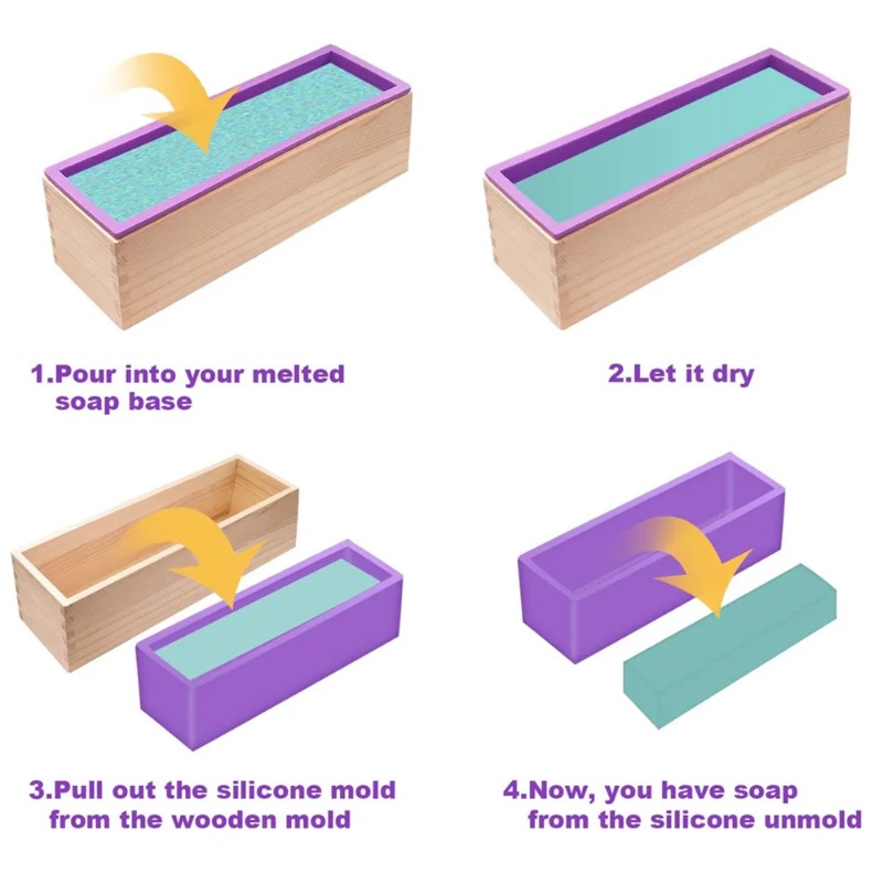유연한 실리콘 비누 몰드 직사각형 로프 디자인, 비누  - Soap Making Ideas 리뷰 및 가격