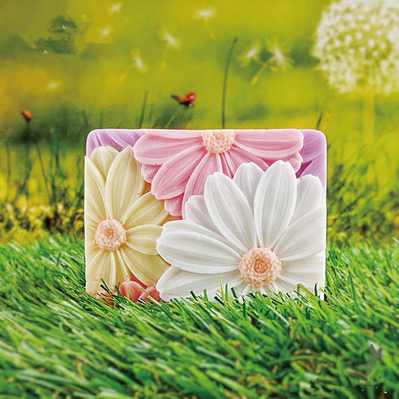 최신!! !3d 우아한 해바라기 비누 금형 직사각형 실 - Soap Making Accessories 리뷰 및 가격