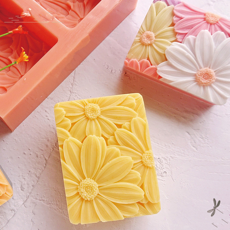 최신!! !3d 우아한 해바라기 비누 금형 직사각형 실 - Soap Making Accessories 리뷰 및 가격