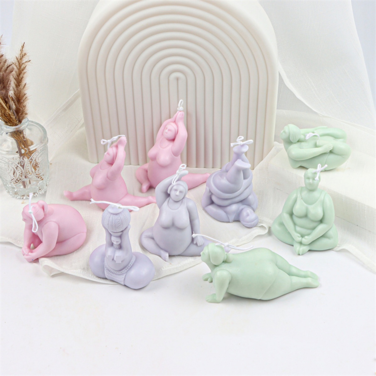 3D 레이디 바디 캔들 금형 요가 포즈 비누 향기로운  - Soap Making Ideas 리뷰 및 가격