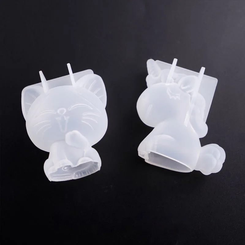 3D 기하학 실리콘 유니콘 고양이 사슴 곰 금형 비누  - Soap Making Accessories 리뷰 및 가격