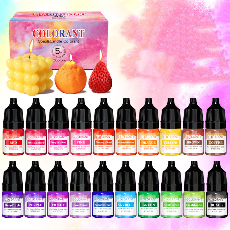 20 색상 촛불 왁스 안료 액체 착색제 DIY 촛불 비 - Soap Making Dye 리뷰 및 가격