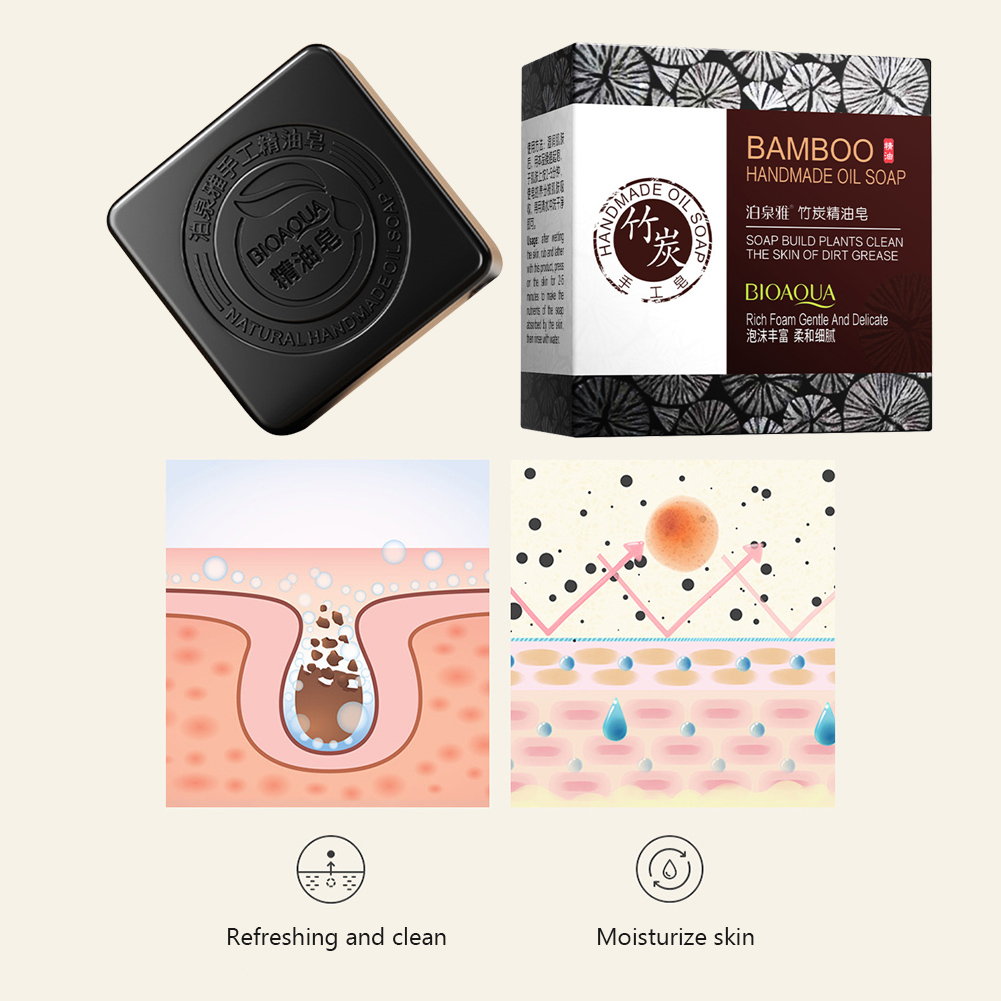 대나무 숯 수제 비누, 아프리카 나이지리아 스킨 클렌징 - Castor Oil Soap 리뷰 및 가격