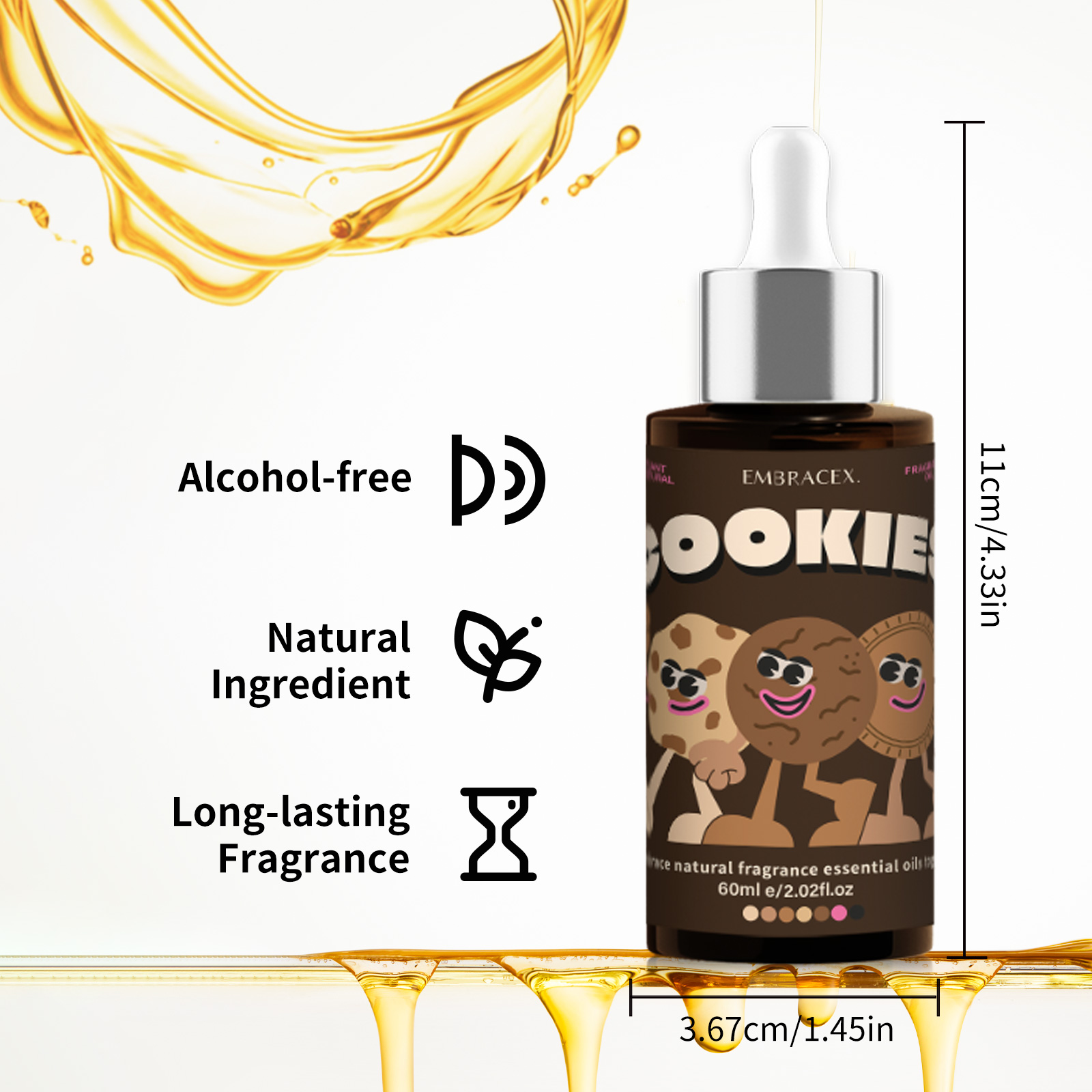 60ml 쿠키 에센셜 오일 비누 제조용 스킨케어 향료  - Soap Making Friend 리뷰 및 가격