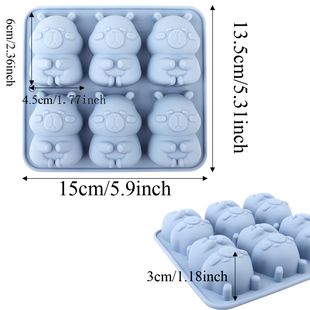 귀여운 카피바라 모양의 실리콘 케이크 몰드, 초콜릿,  - Soap Making Accessories 리뷰 및 가격