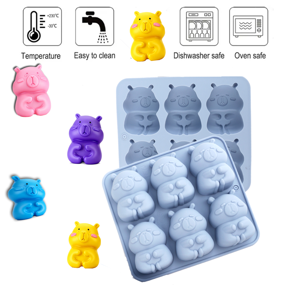 귀여운 카피바라 모양의 실리콘 케이크 몰드, 초콜릿,  - Soap Making Accessories 리뷰 및 가격