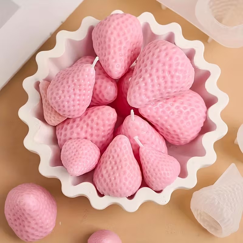 DIY 아로마테라피 비누 레진 공예용 딸기 실리콘 캔들 - Soap Making Silicone Molds 리뷰 및 가격
