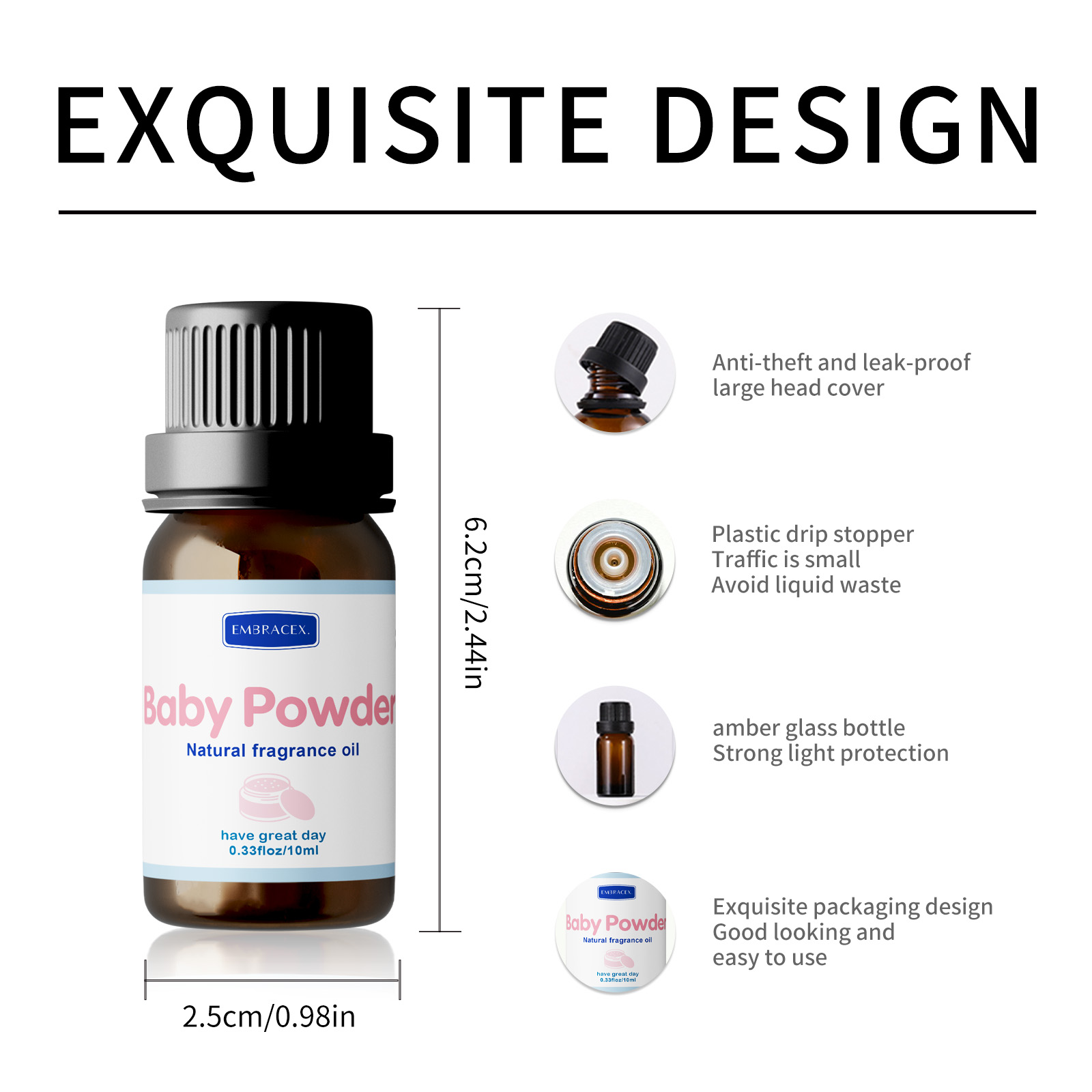 10ml 베이비 파우더 에센셜 오일 오래 지속되는 따뜻 - Soap Making Friend 리뷰 및 가격