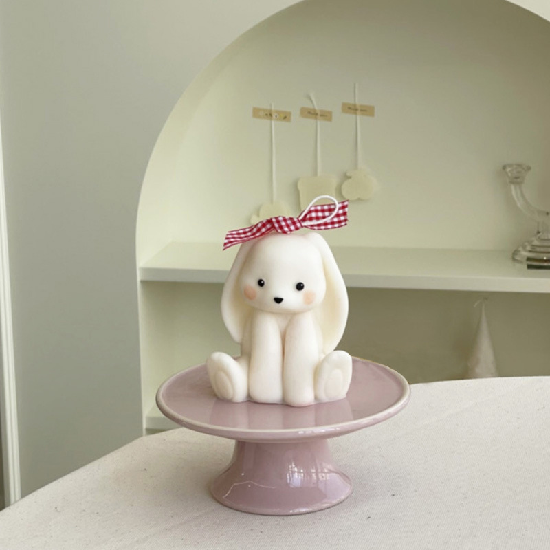 앉아 토끼 실리콘 양초 금형 3D 귀여운 토끼 동물 석 - Soap Making At Home 리뷰 및 가격