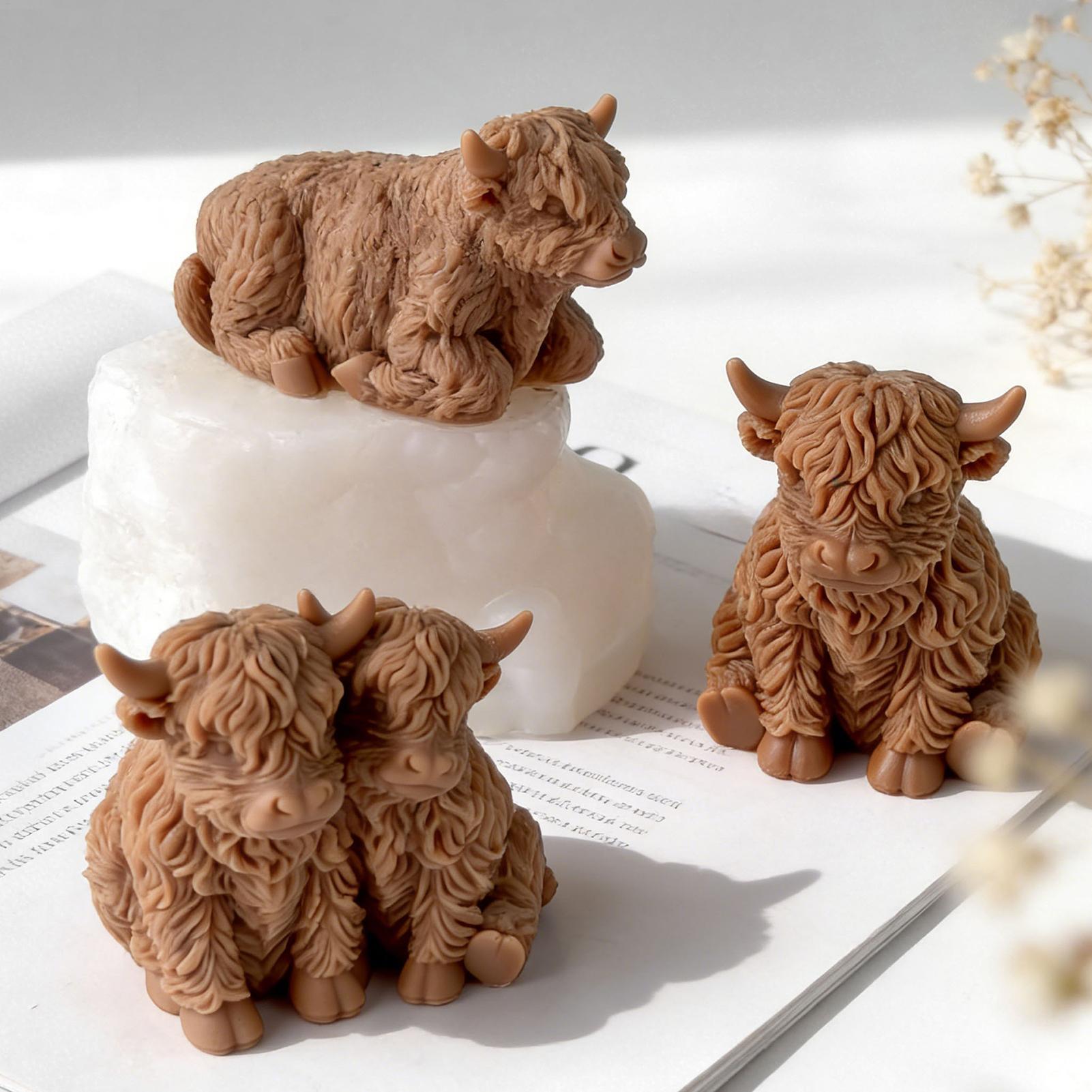 하이랜드 카우 실리콘 몰드 재사용 가능한 3D 귀여운  - Soap Making For Beginners 리뷰 및 가격