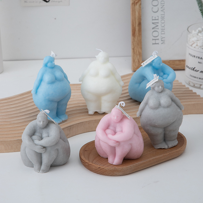 3D 뚱뚱한 여자/남자 초상화 양초 실리콘 금형 DIY - Soap Making At Home 리뷰 및 가격