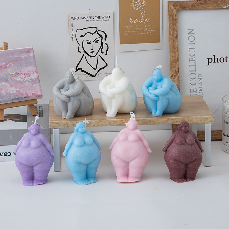 3D 뚱뚱한 여자/남자 초상화 양초 실리콘 금형 DIY - Soap Making At Home 리뷰 및 가격