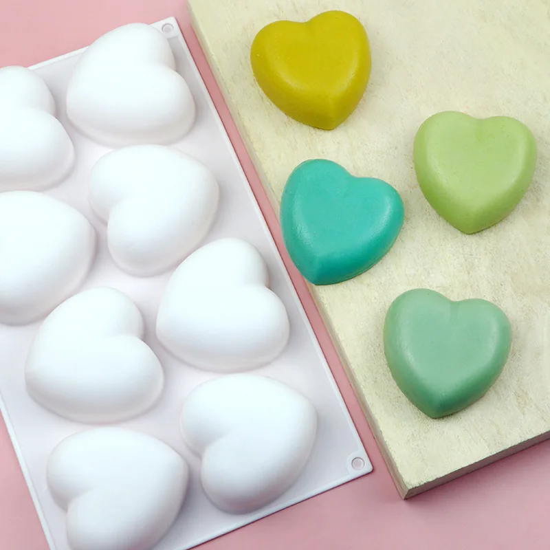 사랑 심장 실리콘 비누 금형 수제 양초 만들기 키트 D - Soap Making Ideas 리뷰 및 가격