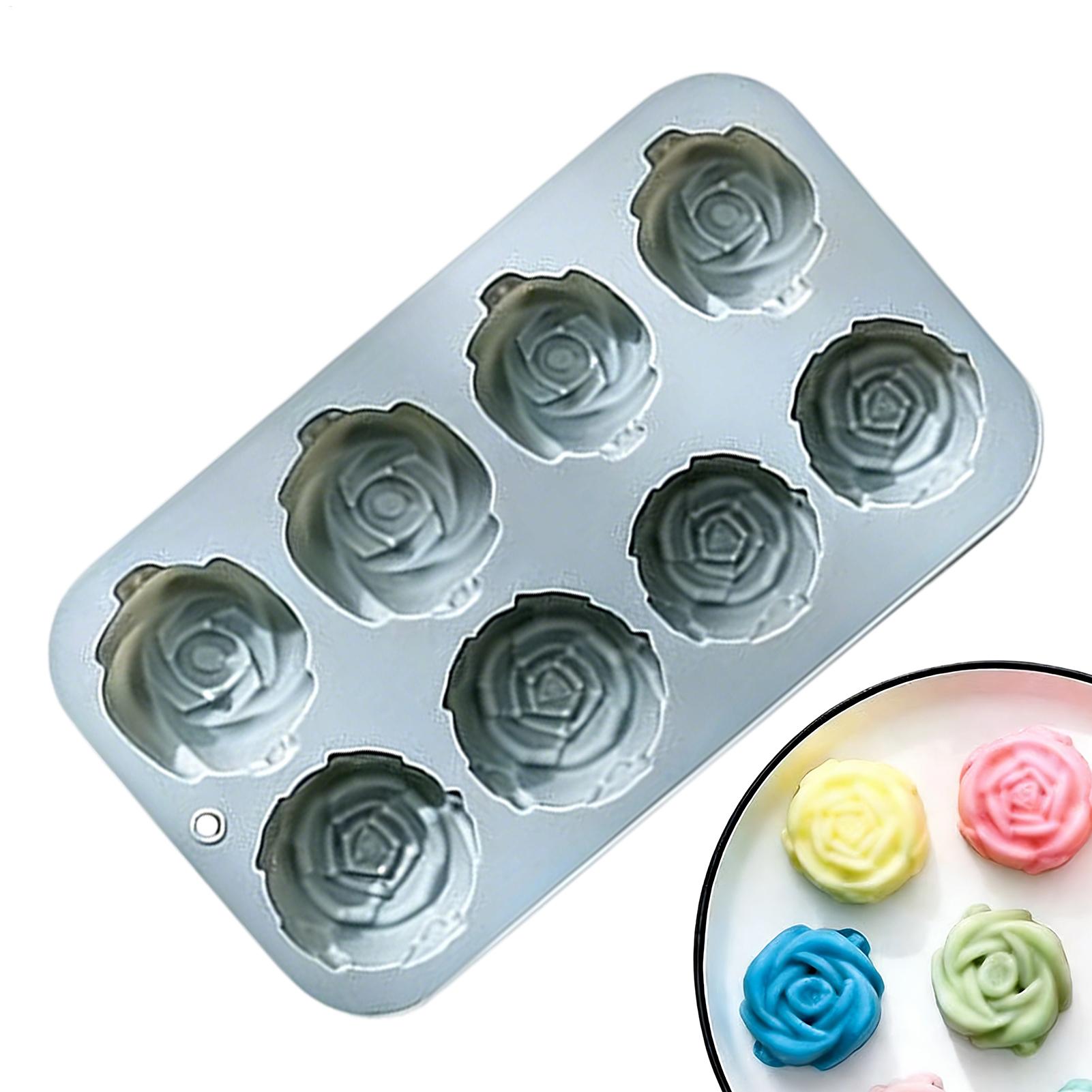 8구 장미꽃 실리콘 몰드 수제 비누 양초 실리콘 몰드  - Soap Making Silicone Molds 리뷰 및 가격
