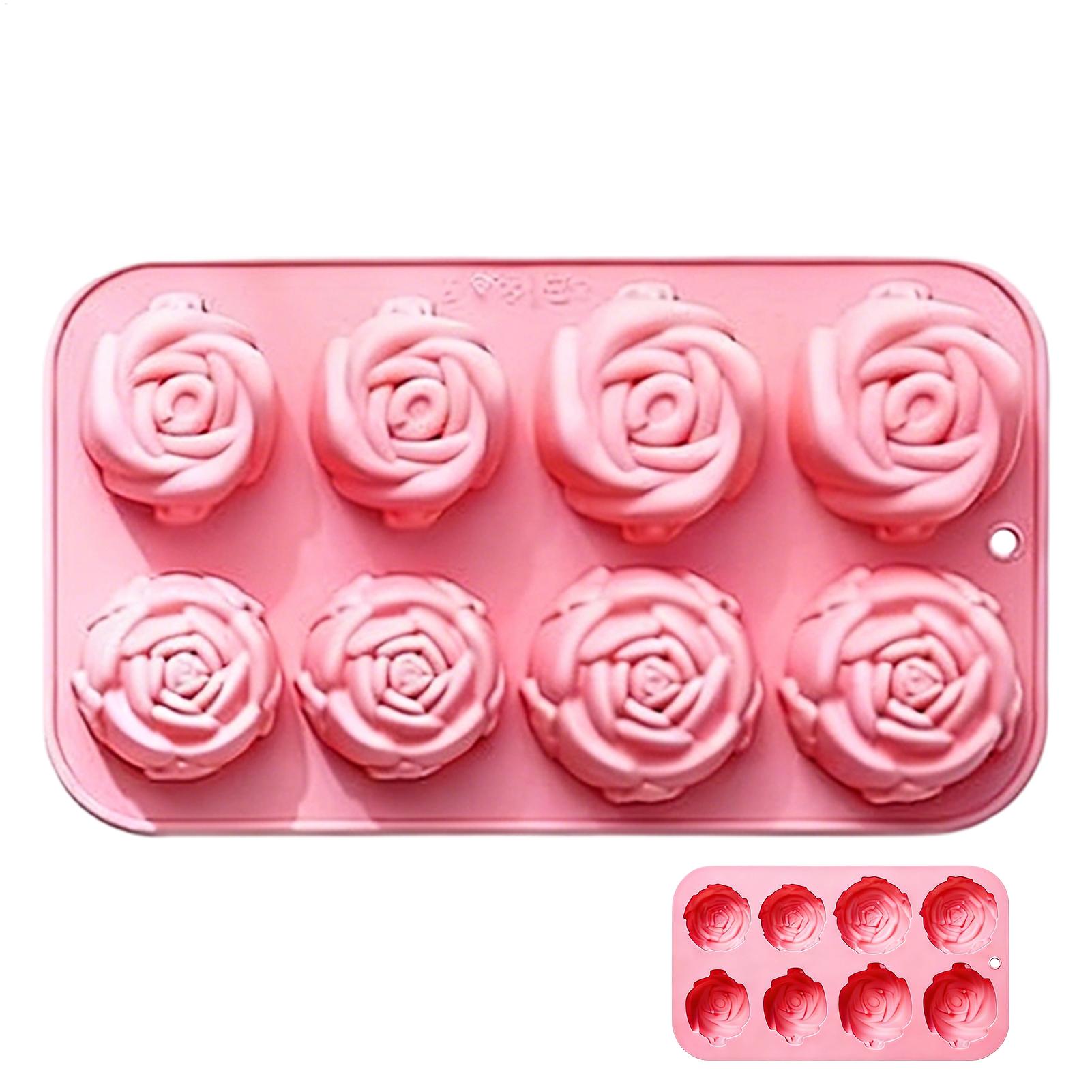 8구 장미꽃 실리콘 몰드 수제 비누 양초 실리콘 몰드  - Soap Making Silicone Molds 리뷰 및 가격
