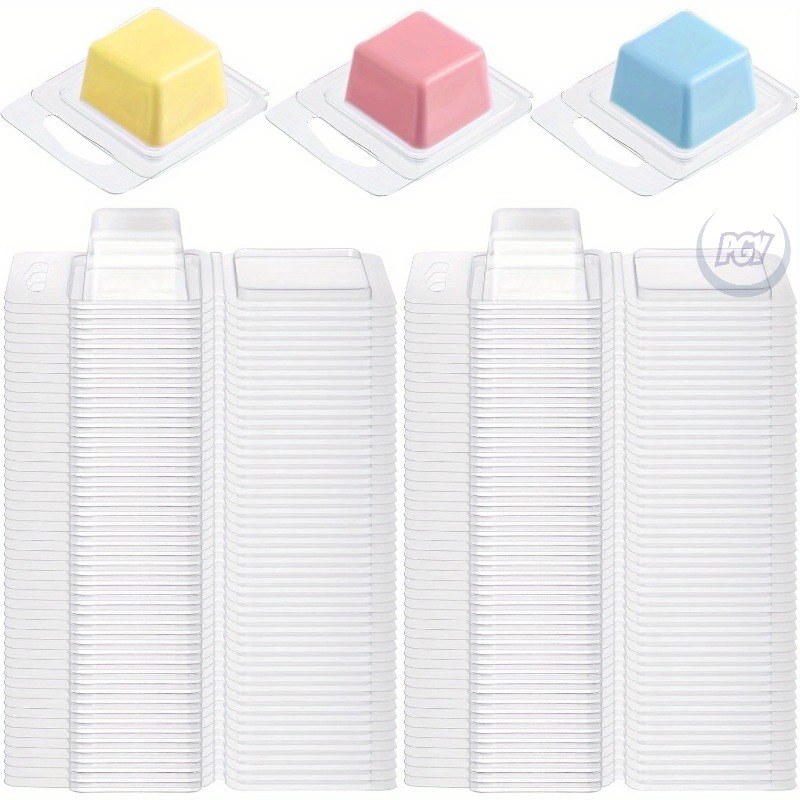 20/50개 투명 플라스틱 왁스 몰드 1온스 사각형 원 - Soap Making Ideas 리뷰 및 가격