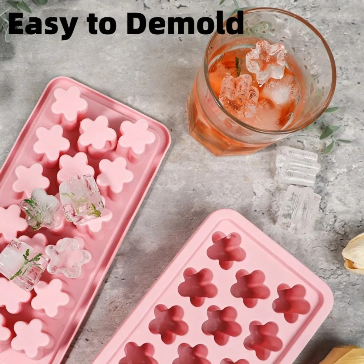1개의 꽃 모양 얼음틀(뚜껑 포함) 파티, 가정용, 벚 - Soap Making Websites 리뷰 및 가격