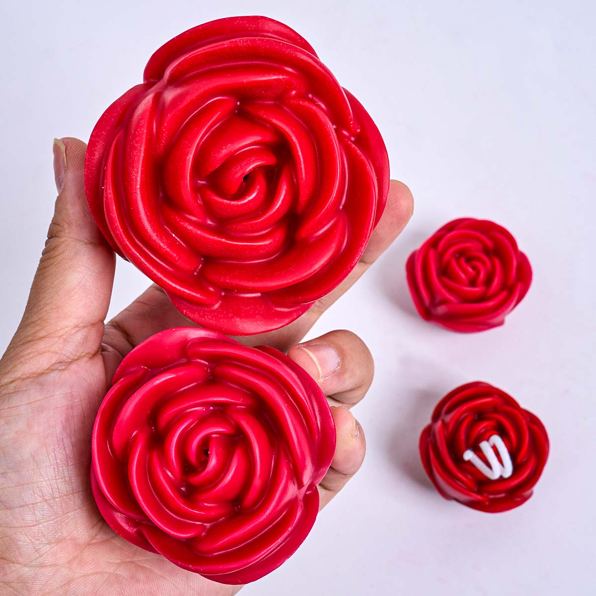 3D 꽃 모양 실리콘 양초 금형 DIY 로맨틱 로즈 아 - Soap Making Essentials 리뷰 및 가격