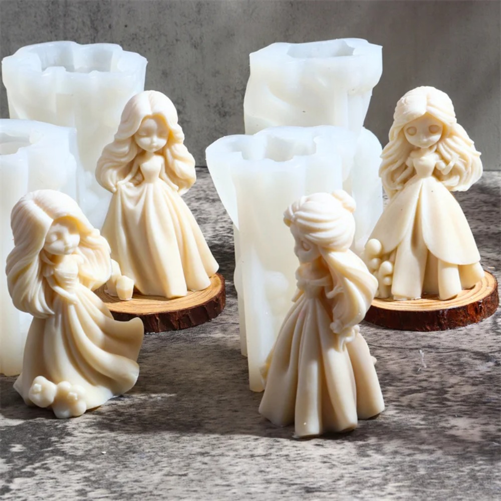 멀티 스타일 달콤한 공주 실리콘 양초 금형 소녀 동상  - Soap Making Ideas 리뷰 및 가격